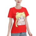 thumbnail image 2 of T-Shirt Basique à Manches Courtes pour Femmes Sailor Moon Édition Q Tsukiha, 2 of 6