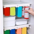 thumbnail image 4 of Oleegame 1PC Refrigerator Hanging Beverage Storage Rack Double Can Storage Rack White, 4 of 9