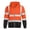 Orange, variant on LOVZFMLL Hoodies for Men Reflective High Visibility Safety Hooded Sweatshirts Pullover Jacket for Workers Surveyors