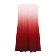 thumbnail image 5 of FAIWAD Robes Patchwork Surdimensionnées pour Femmes Été Amples Dégradé Sans Manches Col en V Plissées Mini Robe d'Été, 5 of 5