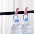 thumbnail image 4 of SHEIGUANNI Hanging Shoe Rack for Balcony/Window - Detachable Plastic Shoe Dryer Organizer with Windproof Hook, Space-Saving Multifunctional Clothes & Sandals Rack-Pink, 4 of 6