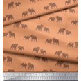 thumbnail image 2 of Soimoi Silk Fabric Bull Dog Fabric Prints by Yard 42 Inch Wide, 2 of 3