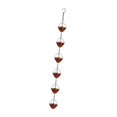 thumbnail image 4 of koolsoo 6 Cups Rain Chain Easy Installation Iron Decoration for Garden Sheds Outside Red Brown, 4 of 9