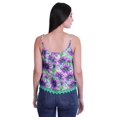 thumbnail image 3 of Moomaya Camisole Courte à Bretelles Spaghetti Imprimée pour Femmes, Hauts d'Été, 3 of 5