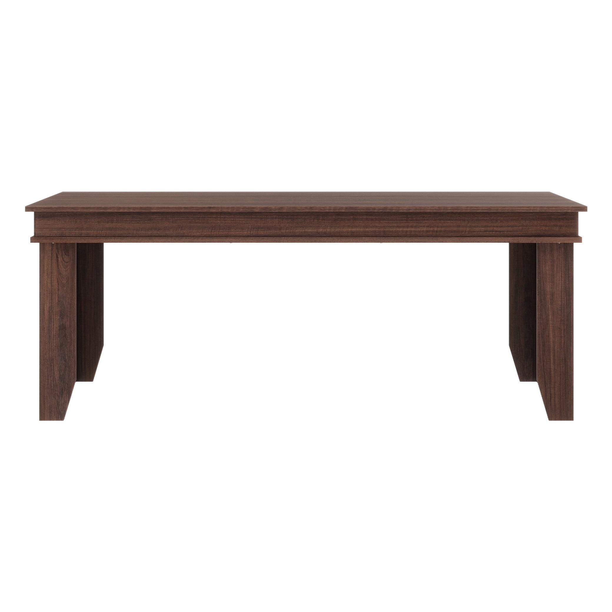 Dining Table for 6-8, 71 Inch Rectangular Farmhouse Kitchen Dining Table with Wooden Top, Spacious Rustic Dining Room Table for Kitchen, Living Room or Dining Area, Rustic Brown/Natural Finish