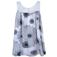 thumbnail image 1 of Robes Courtes Décontractées Bohèmes Amples Sans Manches à Fleurs pour Femmes Grande Taille, 1 of 2