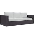 thumbnail image 2 of Modway Convene Outdoor Sofa Patio Furniture, White, 2 of 5