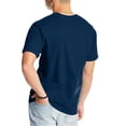 thumbnail image 2 of Hanes Mens Beefy T-Shirt 2-Pack, S, Navy, 2 of 5