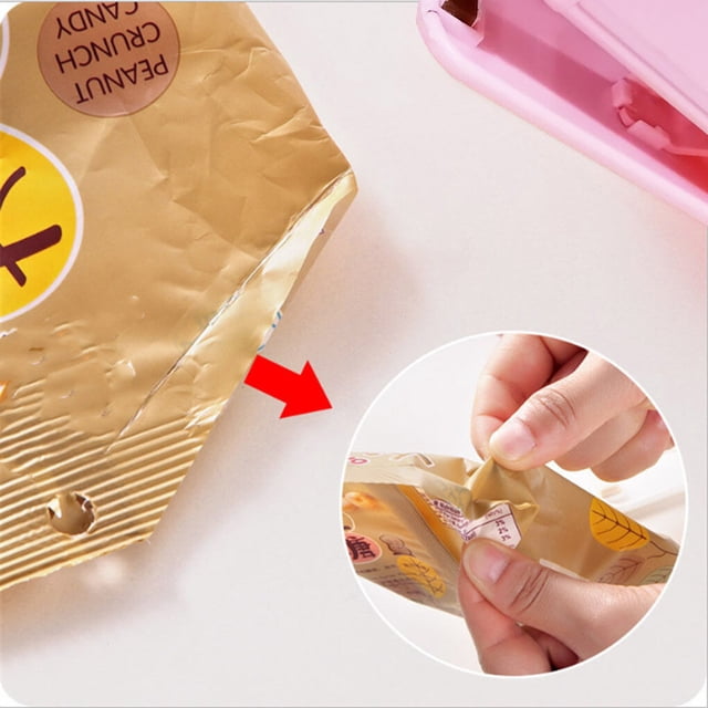 VONKY Plastic Sealer Sealing Machine Package Storage Packet Clip Closure Kitchen Gadgets Household Accessories for Food White