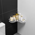 thumbnail image 4 of Stainless Steel No Drill Wall Mounted Corner Shower Shelf Bathroom Storage Organizer with Hooks Space Saving Fast Drain Rack, 4 of 4