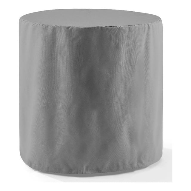 Crosley Furniture Housse de Meuble Bistro d'Extérieur Ronde en Vinyle, Gris