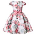 thumbnail image 4 of LEEy-world Cadeaux pour Bébé Fille Robe Sans Manches à Col Rond Style Traditionnel Dashiki Africain pour Enfants, Rose, 4 of 5