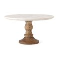 thumbnail image 2 of IMAX Corporation Lissa Marble Cake Stand in White, 2 of 5