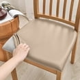 thumbnail image 3 of Birdeem Leather Seat Covers, High Chair Cover, Solid Color Brushed High Elastic Chair Cover Soft and Comfortable Chair Seat Cover -Proof And- Chair Slipcover Suitable for Dining Chair, 3 of 7