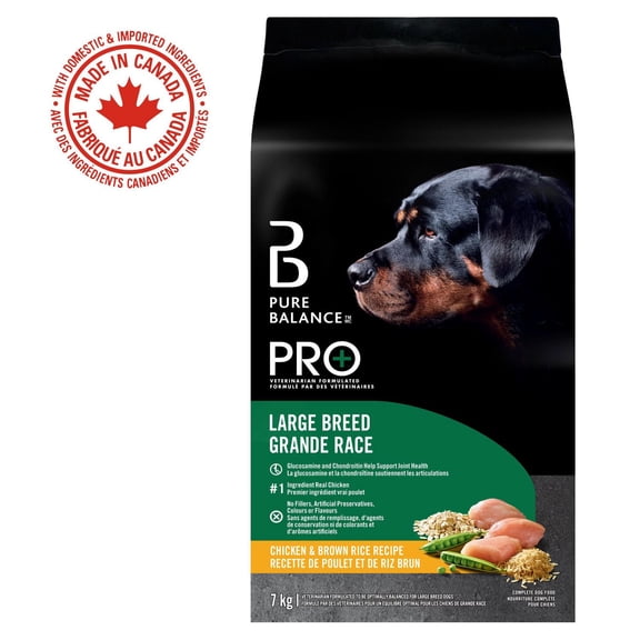 Pure Balance Pro+ Large Breed, Chicken & Rice Recipe Dry Dog Food 7kg