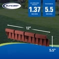 thumbnail image 3 of Suncast BBE10TC Interlocking No Dig Border Edging, 12" Sections, Brick Design Landscape Edging, 10 Pack, 3 of 9