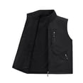 thumbnail image 4 of Birdeem Mens Thin Workwear Solid Color Stand Collar Sleeveless Jacket Tank Tops, 4 of 6