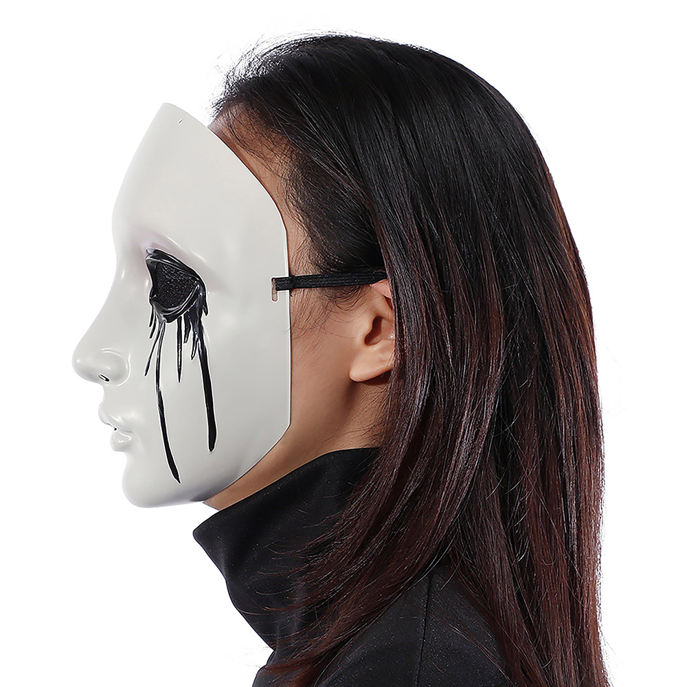 Masque intégral adulte déguisement fantôme à coulure noire unisexe Way to Celebrate