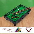 thumbnail image 1 of UsRHHA Mini Pool Table Billiards Game Set, 2 Sticks & 11 Balls Desktop Game For Stress Relief, Portable Tabletop Pool For Family Entertainment, 1 of 6