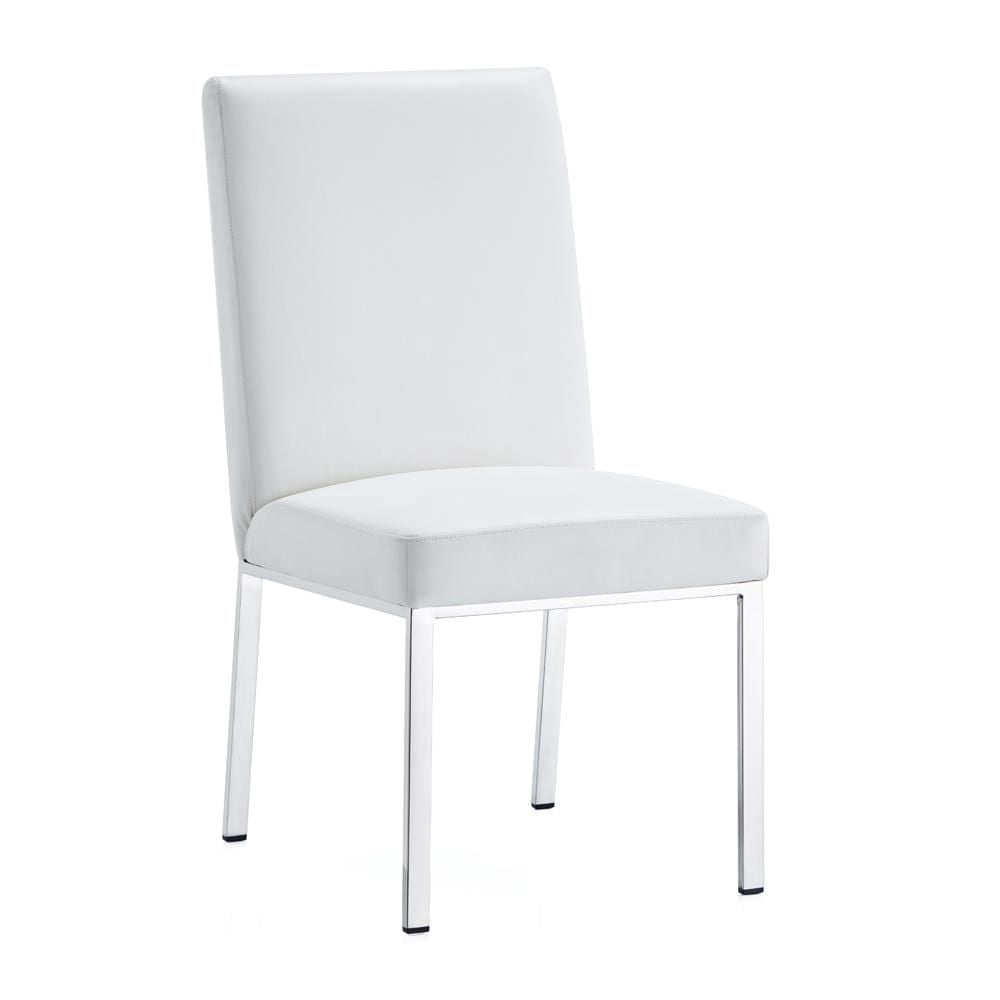 Home Gear Set of 2 Silver Frame Hexagonal Back Dining Chair