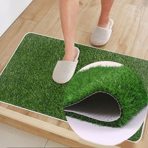 Bathroom Rugs Mat, Xinsrenus Super Absorbent Quick Dry Plastic Bath Mat, Non-Slip Rubber Backing Machine Washable Soft Door Carpet for Bathroom Floor Tub Shower Home Entryway