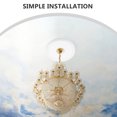 thumbnail image 5 of KAKOWELY ceiling White Ceiling Medallion Decorative Ceiling Light Medallion Round Medallion For Light Fixtures And Ceiling Fans Home Decor12.99"X12.99"X0.98", 5 of 5