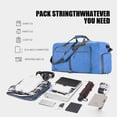 thumbnail image 4 of TopLLC Travel Duffel Bag, Large Capacity Weekender Bags with Shoes Compartment and Multiple Pockets, Multifunction Sport Gym Bag Personal Item Bag Foldable Carry on Luggage Overnight Bag for Women Men, 4 of 7