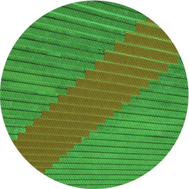 Ahgly Company Tapis d'Intérieur Lavable en Machine Carré Vert Lime, 3 Pieds Carré