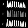 thumbnail image 4 of 600pcs Long False Nail Tip Acrylic Coffin Shape Nail Half Cover Tip Manicure Art Accessory, 4 of 7