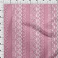 thumbnail image 4 of oneOone Rayon Pink Fabric Mix Block Pattern Fabric For Sewing Printed Craft Fabric By The Yard 56 Inch Wide, 4 of 4
