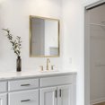 thumbnail image 3 of 18" X 24" Rectangle Wooden Wall Mirror, Gold Finish, 3 of 5