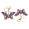 thumbnail image 4 of Charme, Porte-Clés Strass de Chaîne en Alliage de Zinc Portable pour Sac à Main pour Clé Colorée, Café, Bleu, 4 of 8