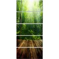 thumbnail image 2 of Green Forest with Ray of Light - Landscape Photo Canvas Art Print, 2 of 3