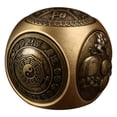 thumbnail image 1 of Brass Six Sided Shaped Decompression Spinning Hand Spinning Qiankun High End Gift, 1 of 2