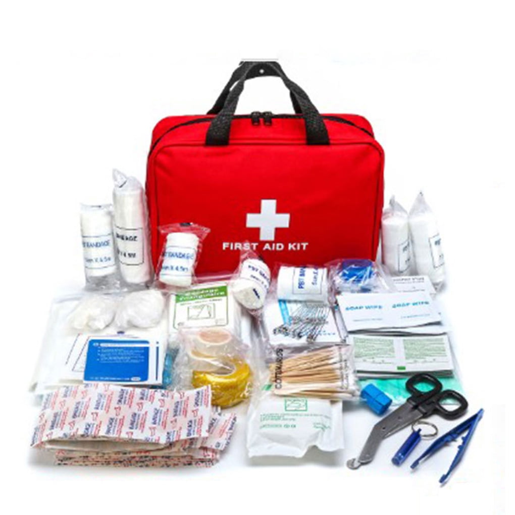jesticaly Pack of 300 Survival Bag Kit Portable Emergency Camping Backpacking Carrying Wound Pads Rescue Tools