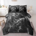 thumbnail image 1 of Erosebridal Literie Horreur Éclair Format Double, Ensembles de Literie Gris Format Double, Ensemble de Lit Réversible Temps de Tonnerre, Déco de Chambre Super Douillette, 7 Pcs, 1 of 5