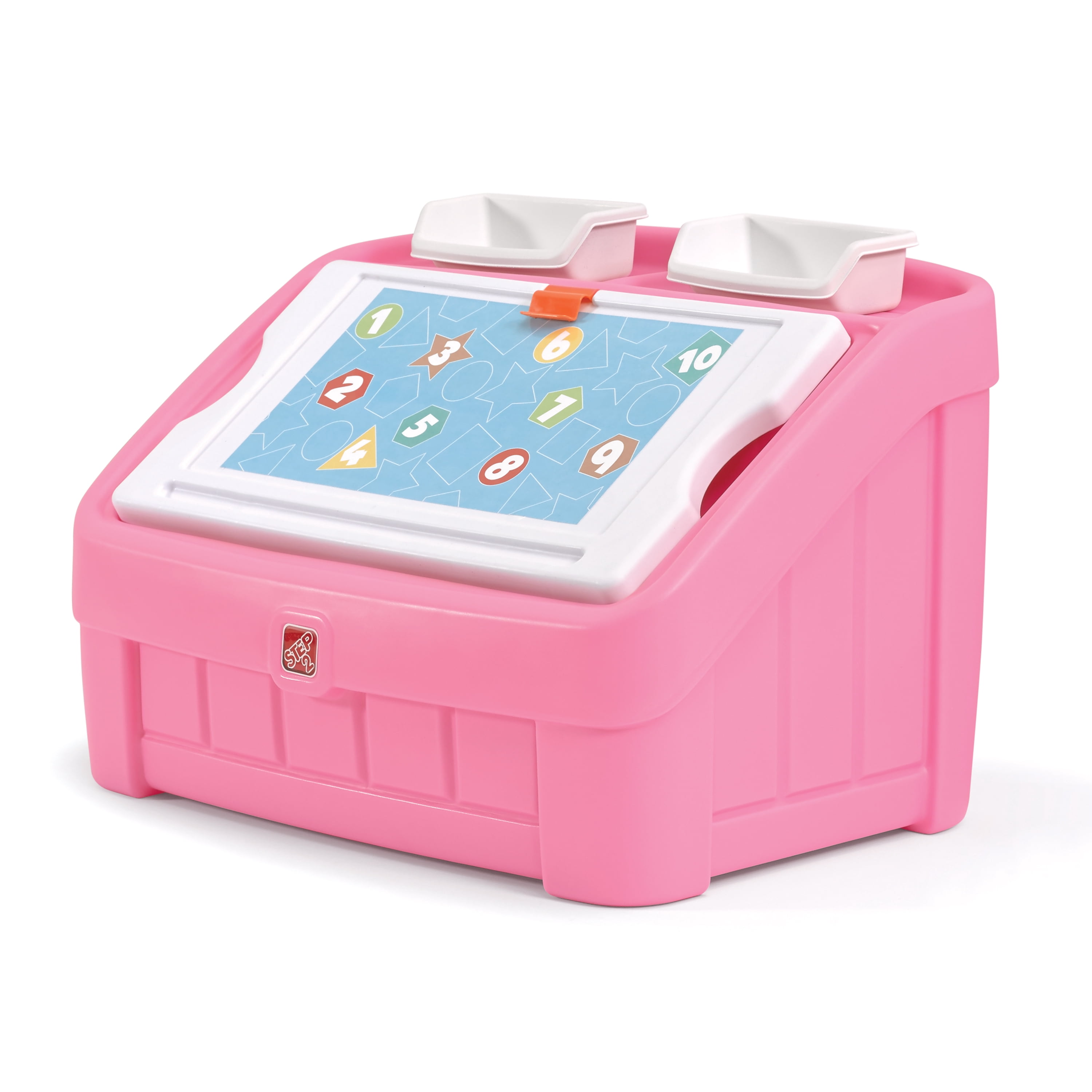 Step2 2-in-1 Pink Toy Box And Art Lid