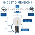 thumbnail image 4 of Novelty Lights 25 Feet G40 LED Patio String Lights, Warm White, 25 Bulbs, 4 of 8