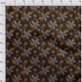 thumbnail image 4 of oneOone Cotton Flex Brown Fabric Floral Retro Sewing Craft Projects Fabric Prints By Yard 40 Inch Wide, 4 of 5