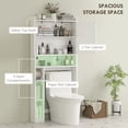 thumbnail image 4 of HOMCOM Armoire de Rangement au-Dessus de la Toilette, Armoire de Rangement au-Dessus de la Toilette, Blanc, 4 of 10