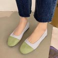 thumbnail image 5 of Casual Shoes For Women, Color-Block Canvas Slip-On Flats with Round Toe and Soft Sole for Spring and Summer, Large Sizes Available, 5 of 5