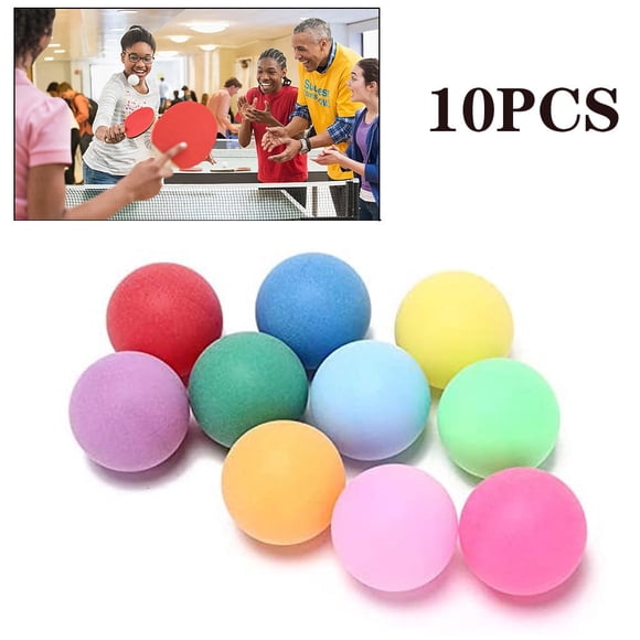 Hxlamzoo 10 Pcs/Pack Balles de Pong Colorées 40mm Balles de Tennis de Table de Divertissement pour Enfants, Balles de Pong, Jeux DIY Activités Amusantes d'Arts et d'Apprentissage