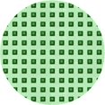 thumbnail image 1 of Ahgly Company Tapis d'Intérieur Ronds Transitionnels Verts Lavables à la Machine, 4 Pieds Rond, 1 of 7
