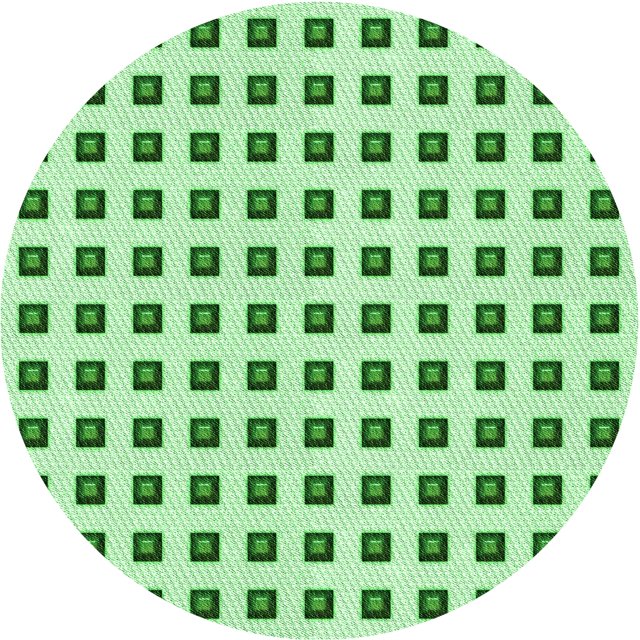 Ahgly Company Tapis d'Intérieur Ronds Transitionnels Verts Lavables à la Machine, 4 Pieds Rond