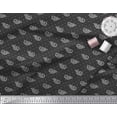 thumbnail image 3 of Soimoi Polyester Crepe Fabric Fish Block Printed Fabric 1 Yard 42 Inch Wide, 3 of 3