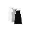 thumbnail image 1 of 3 Packs AC Basics Men's G-unit Style Cotton Tank Tops Square Cut Muscle Rib A-Shirts, 1 of 25