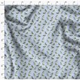 thumbnail image 4 of Soimoi Velvet Fabric Flycathcer Bird Printed Craft Fabric by the Yard 58 Inch Wide, 4 of 5