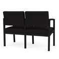 thumbnail image 5 of Lenox Steel Reception Waiting Room 2 Seats Chair / Black Steel / Black, 5 of 5