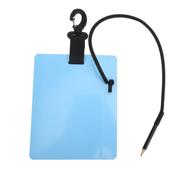Estink Underwater Writing Slate Dive Write Board with Pencil 360 Rotating Buckle