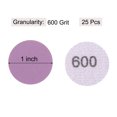 thumbnail image 2 of Unique Bargains 25 Pack 1-Inch Purple Sanding Discs 600 Grits Hook & Loop Professional Aluminum Oxide Sandpaper Mini Size, 2 of 5